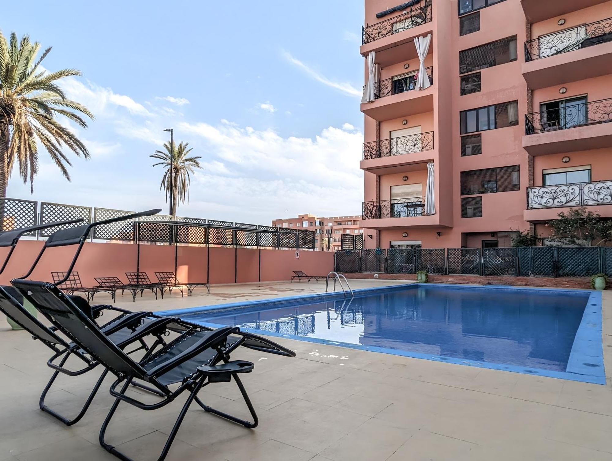 Apartement Panoramic View Majorelle Garden With Pool Marrakesch Exterior foto