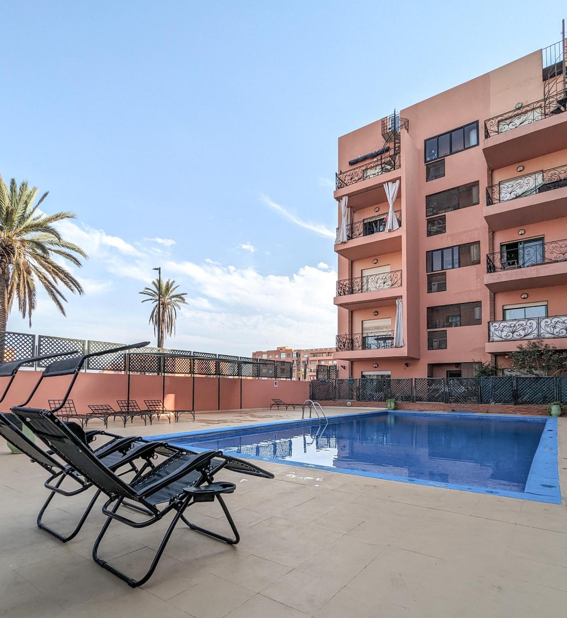 Apartement Panoramic View Majorelle Garden With Pool Marrakesch Exterior foto
